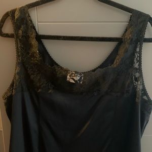 Black Lace Trim Top